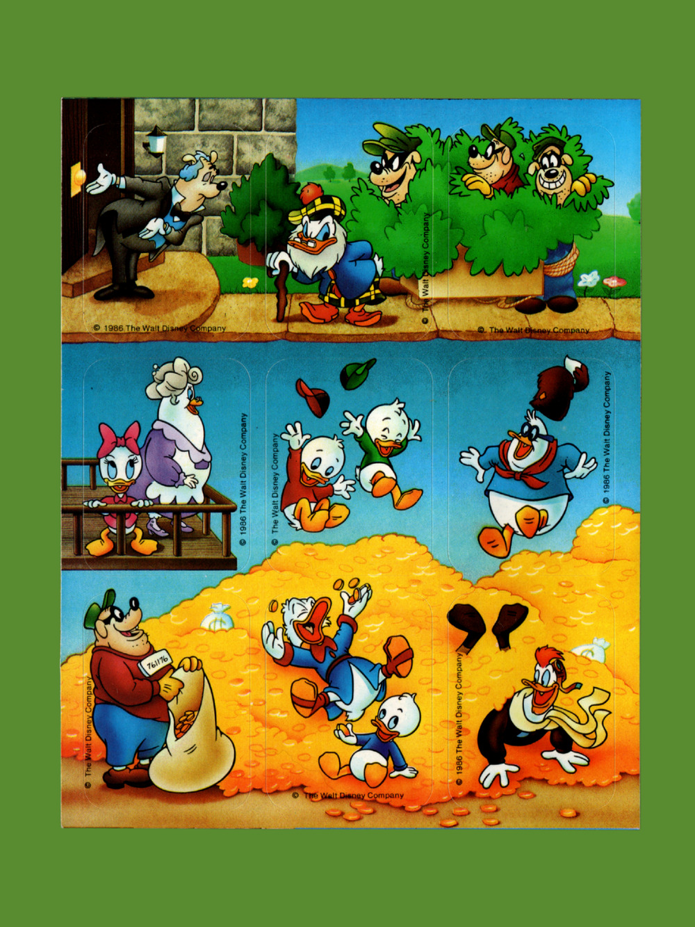 DuckTales 1986 Sticker Sheet by Gibson Greetings Retro Craft & Collecting